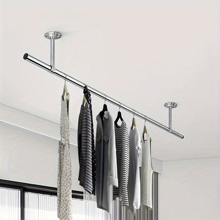 UNICORN Adjustable Metal Drying Rack, Freestanding Garment Hanging Pole for Balcony