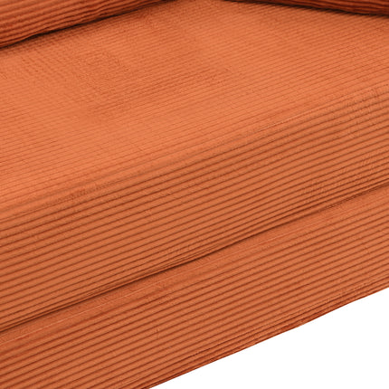 UNICORN Multifunctional Freestanding Foldable Sofa Bed Boneless Couch Oval Bed with Cushions, Modular Sofa Cord Fabric Cover (173 x 176 cm) Suitable for Apartments Living Room Bedroom