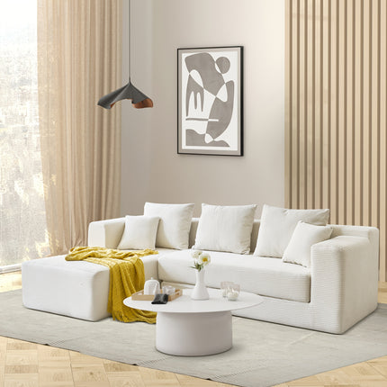 UNICORN L-Shaped Convertible Floor Sofa Bed Black Gray Green Orange Off White