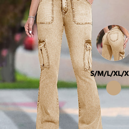 UNICORN Women's High-Waisted Slim-Fit Bell-Bottom Trousers s m l xl xxl