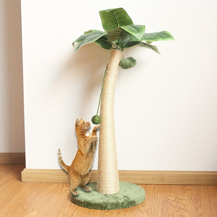 UNICORN 80.01cm Banana Leaf Cat Scratching Post with Climbing Frame