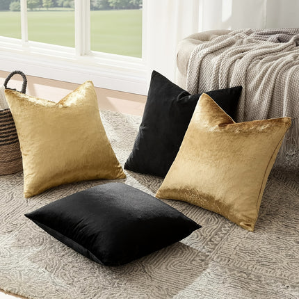 UNICORN Set of 4 Luxurious Velvet Pillow Covers Measuring 40.40 cm to 60.60 cm