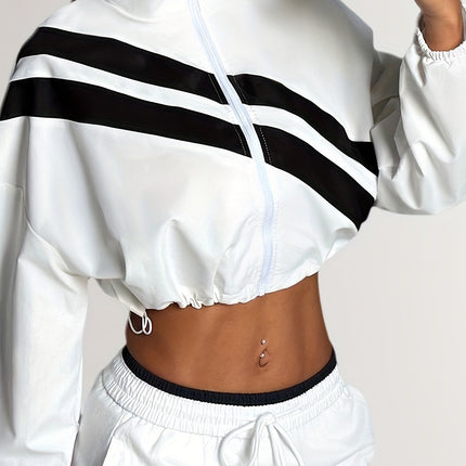 UNICORN Sports Zip-Up Stand Collar Jacket with Drawstring Hem Suitable for Running s m l