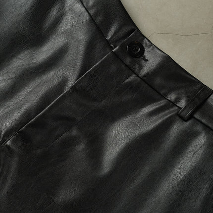 UNICORN Glossy PU Leather Pants, New Solid Color Slim-Fit Long Trousers s m l xl xxl