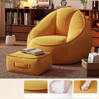 Ginger Yellow | Light Beige-friendly Corduroy Full Filling / With pedal