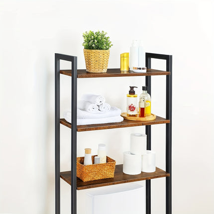 UNICORN Brown, Taupe 3 Tier Over Toilet Bathroom Storage Rack