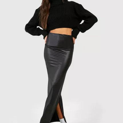UNICORN Women's long leather skirt black xs s m l xl xxl