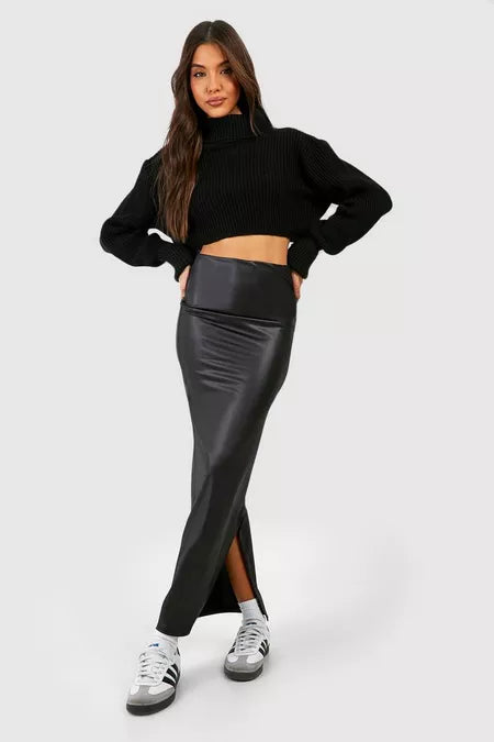 UNICORN Women's long leather skirt black xs s m l xl xxl