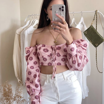 UNICORN Women's shirt top pink white s m
