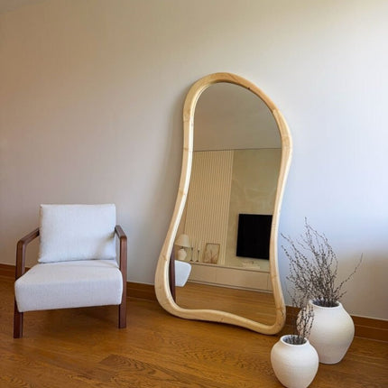 Lova – Organische Houten Spiegel 180x100 cm