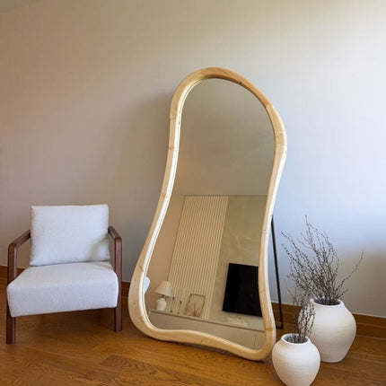 Lova – Organische Houten Spiegel 180x100 cm