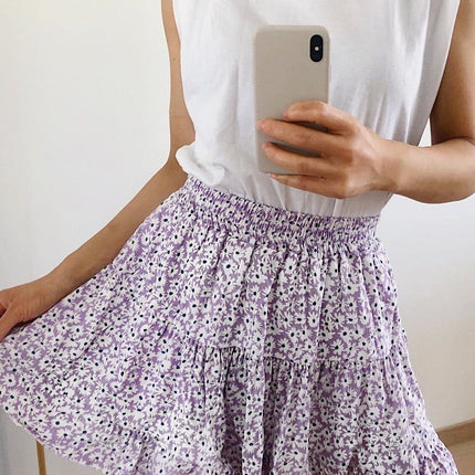 UNICORN Women's skirt purple white m l