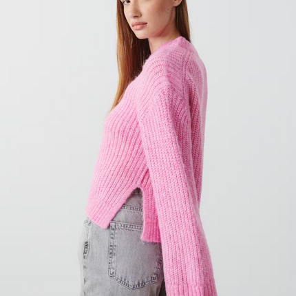 UNICORN Women's knitted sweater white beige yellow pink green blue xxs s m l xl
