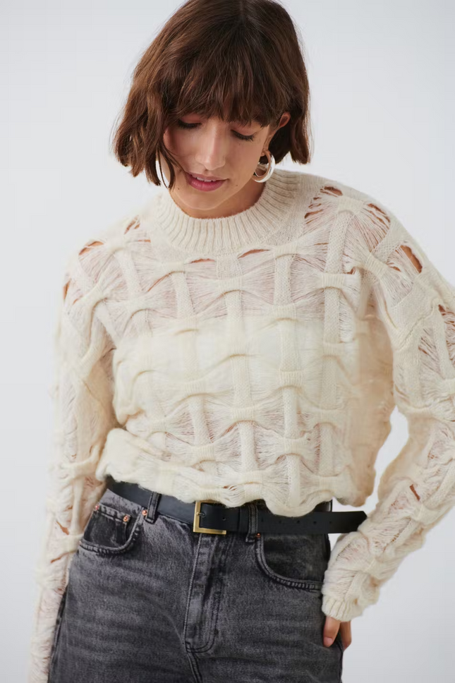UNICORN Women's sweater beige xs s m l xl