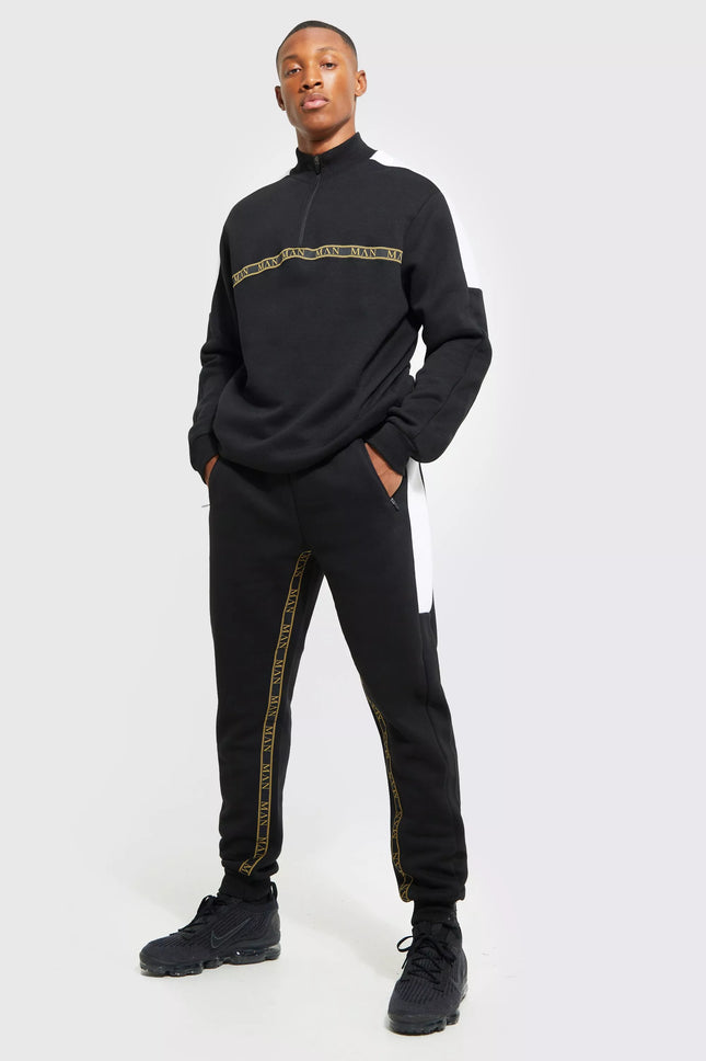 UNICORN Men's jogging suit black gold s m l