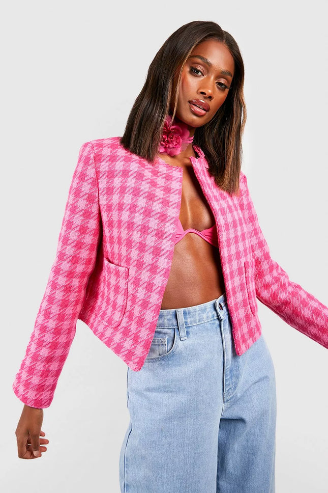 UNICORN Women's checked jacket pink s m l