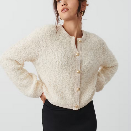 UNICORN Women's cardigan with buttons blue beige xs s m l xl