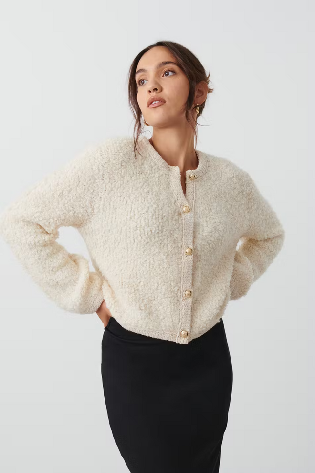 UNICORN Women's cardigan with buttons blue beige xs s m l xl