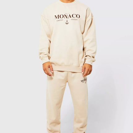 UNICORN Men's jogging suit clothing set beige s m l