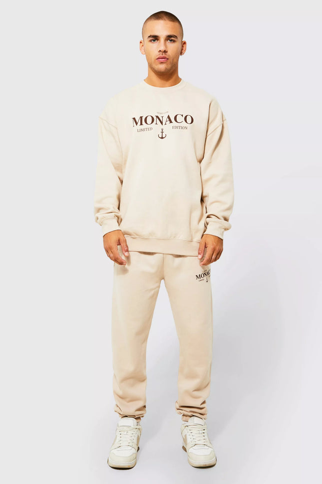 UNICORN Men's jogging suit clothing set beige s m l