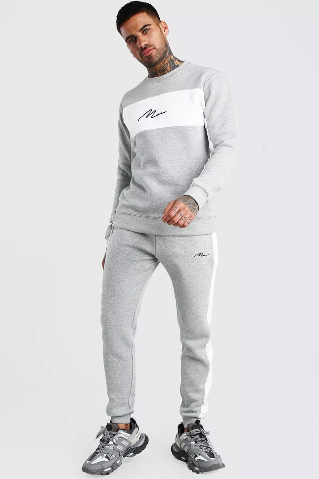 UNICORN Men's jogging suit clothing set gray white xs s m l xl l