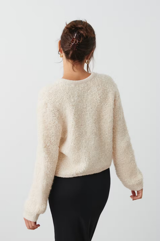 UNICORN Women's cardigan with buttons blue beige xs s m l xl
