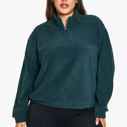 UNICORN Women's Plus Fleece Sweater With Medium Zipper 46 48 50 52
