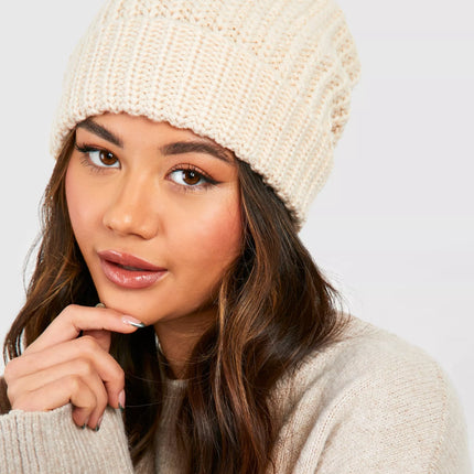 UNICORN Women's Thick Ribbed Knitted Hat One size