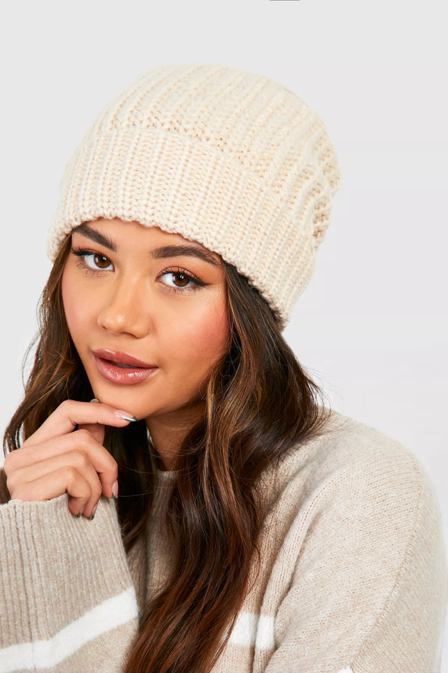 UNICORN Women's Thick Ribbed Knitted Hat One size