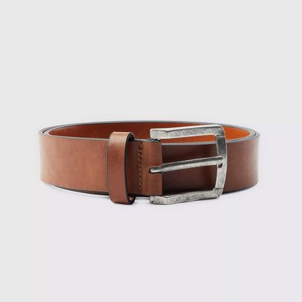 UNICORN Men's faux leather brown belt S L XL
