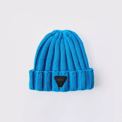 UNICORN Men's Thick Hat With Rubber Logo Blue One Size