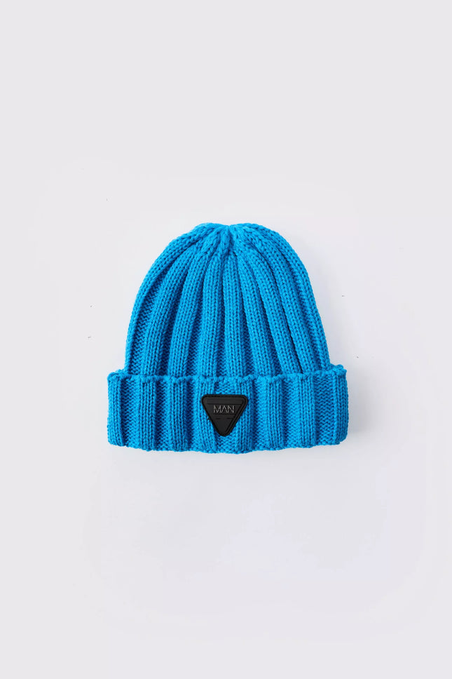 UNICORN Men's Thick Hat With Rubber Logo Blue One Size