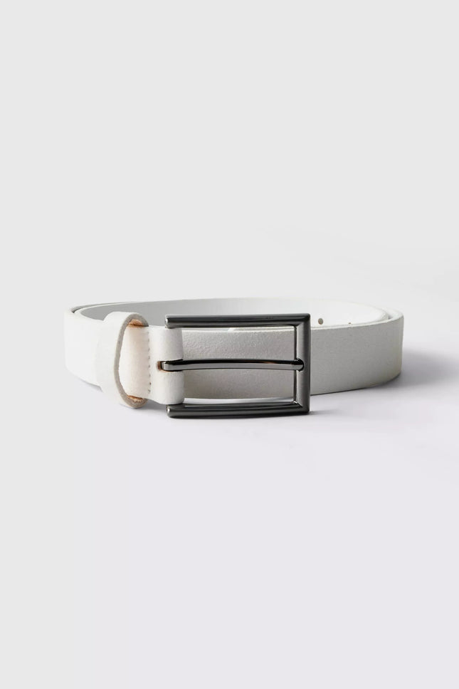 UNICORN Men's thin belt white S M L XL