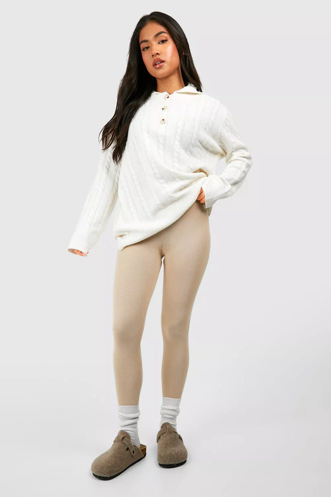 UNICORN Ladies Petite Knitted Leggings xs s m xl