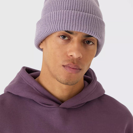 UNICORN Men's Ribbed Classic Beanie Lilac One Size