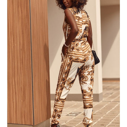UNICORN Women's jumpsuit brown pink beige s m l xl