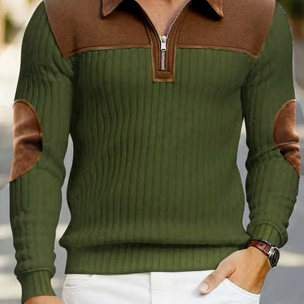 UNICORN Long Sleeve Jacquard Knit Sweater Color Block Stripes s m l xl xxl xxxl