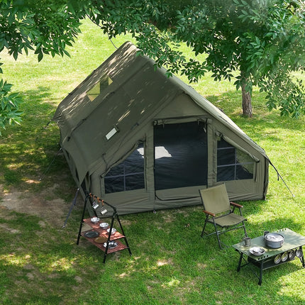 UNICORN Inflatable Tent with a Sunroof, Quick Setup Inflatable Tent with Pump Khaki Green