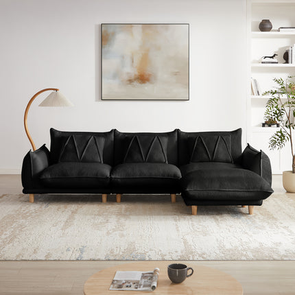 UNICORN Three-seater Living Room Sofa Set White Black Green