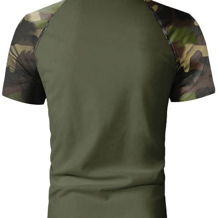 UNICORN Slim-Fit Classic Easy Short-Sleeve Polo Shirt with Camouflage s m l xl xxl xxxl
