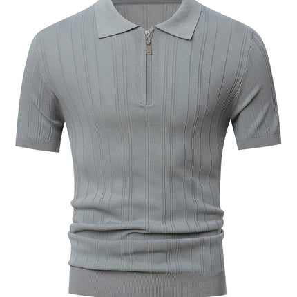 UNICORN Men' Breathable Short-Sleeve -Look Half-Zip Collar Shirt s m l xl xxl