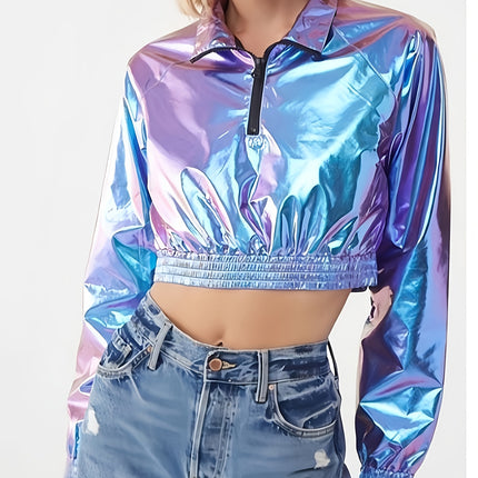 UNICORN Ladies' Outerwear#Half-Zip Design#Pullover Style#Coated Fabric s m l xl xxl