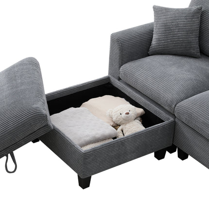 UNICORN Modern L-shaped sofa the first choice for small apartments Gray Beige
