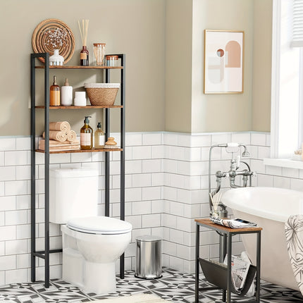 UNICORN Brown, Taupe 3 Tier Over Toilet Bathroom Storage Rack