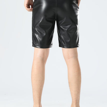 UNICORN Mens Faux Leather Shorts s m l xl xxl