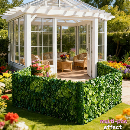 UNICORN 4 Artificial Vine Outdoor Privacy Screen Panels Length 51.5cm X 206cm