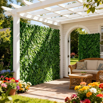 UNICORN 4 Artificial Vine Outdoor Privacy Screen Panels Length 51.5cm X 206cm