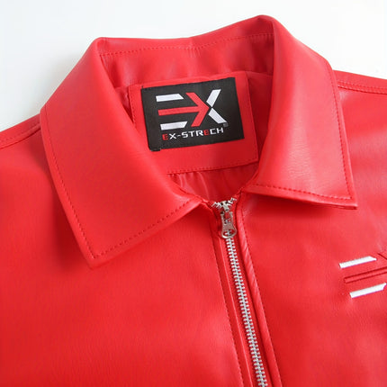 UNICORN Men'S PU Jacket, European Size, Breathable And Versatile Coat m l xl xxl xxxl