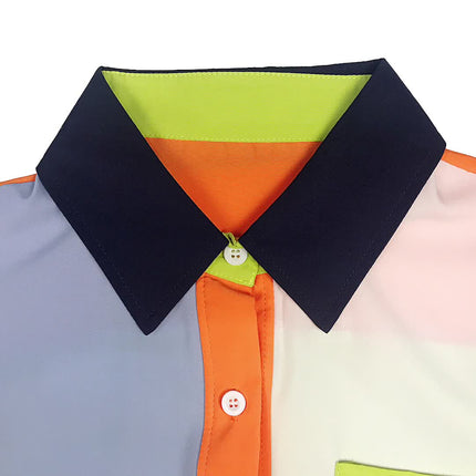 UNICORN Summer Fashion Casual Color Block Shirt s m l xl xxl