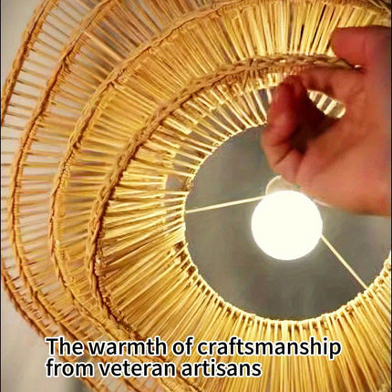 UNICORN Art Deco Rattan Flower-Shaped Artistic Lampshade